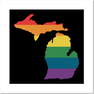 Michigan State Rainbow Posters and Art